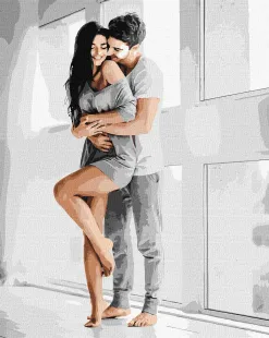 Painting by numbers - A sensitive embrace