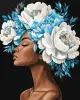 Painting by numbers - The blue harmony with extra metallic paints ©victoria_art___