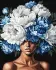 Painting by numbers - A blooming thought with extra metallic paints ©victoria_art___