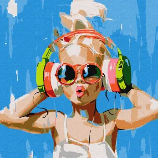Painting by numbers - Her Summer Beat ©Mariia Kotiuzhynska