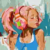 Картина по номерам - Розовые летние биты ©Mariia Kotiuzhynska