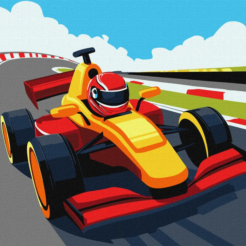 Painting by numbers - Colourful racing ©art_selena_ua