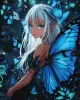 Painting by numbers - Magic butterflies with extra metallic paints ©art_selena_ua