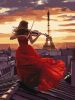 Painting by numbers - Playing the violin ©art_selena_ua
