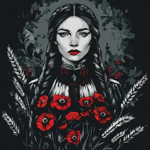 Картина за номерами - Жіноча сила ©art_selena_ua