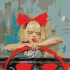 Painting by numbers - Cool girl ©Mariia Kotiuzhynska