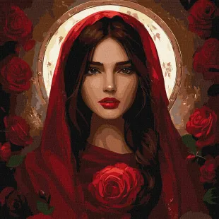 Картина за номерами - Травнева троянда ©art_selena_ua