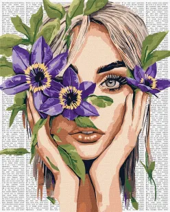 Картина за номерами - Барвиста поезія: Клематис ©art_selena_ua