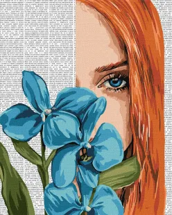 Картина за номерами - Барвиста поезія: Блакитна орхідея ©art_selena_ua