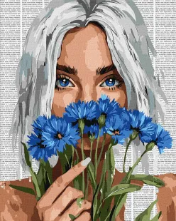 Картина за номерами - Барвиста поезія: Волошки ©art_selena_ua
