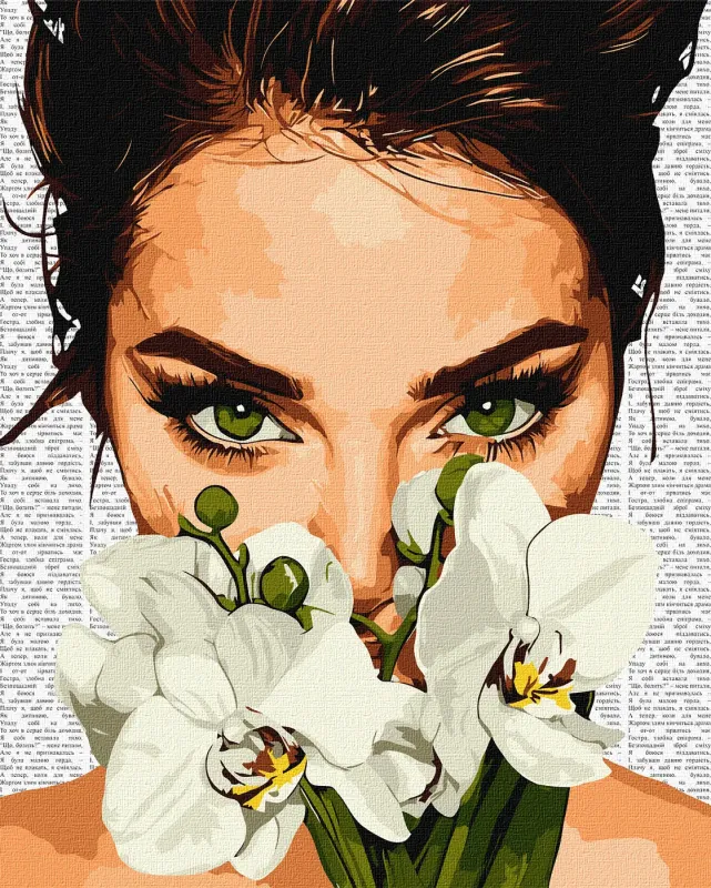 Картина по номерам - Красочная поэзия: Орхидея ©art_selena_ua