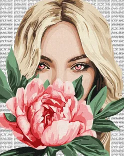 Картина за номерами - Барвиста поезія: Півонія ©art_selena_ua