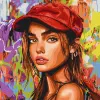 Painting by numbers - A modern Red Riding Hood ©art_selena_ua
