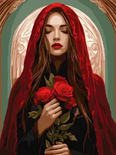 Картина за номерами - Зачарована ©art_selena_ua