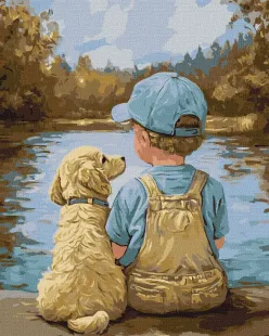 Картина за номерами - Вірні друзі ©art_selena_ua