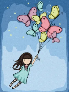 Картина за номерами - Flight Of The Butterflies Santoro Gorjuss Collection