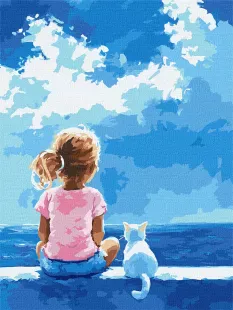 Картина за номерами - Ніжна дружба ©art_selena_ua