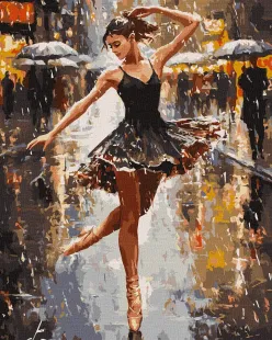 Картина по номерам - Грация дождя ©art_selena_ua