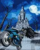 Картина за номерами - Batman: Batcycle з фарбами металік extra ©Warner Bros.