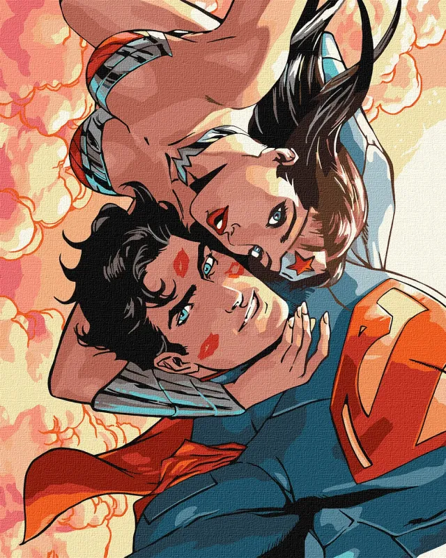 Painting by numbers - Wonder Woman: hugs ©Warner Bros.