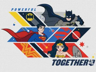Картина за номерами - Super Friends: Powerful together ©Warner Bros.