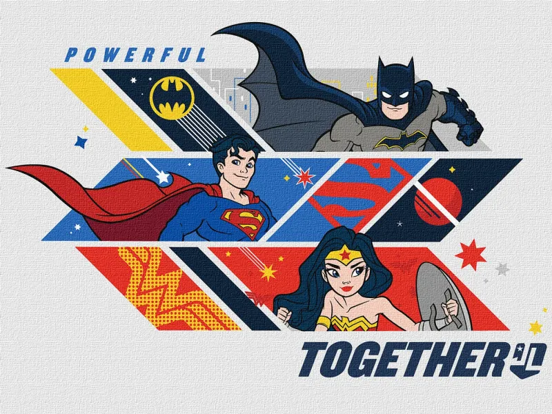 Картина за номерами - Super Friends: Powerful together ©Warner Bros.