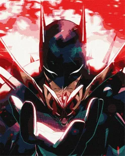 Картина за номерами - Batman: Темний Лицар з фарбами металік ©Warner Bros.
