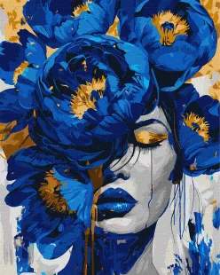 Картина за номерами - Таємничий шарм з фарбами металік extra ©art_selena_ua