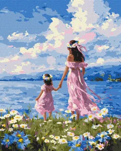 Картина за номерами - Мати і дочка ©art_selena_ua