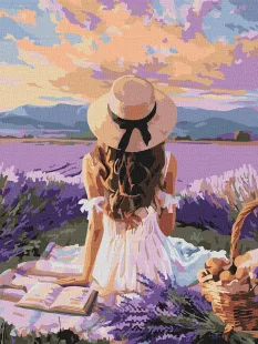 Картина за номерами - Обід між лаванди ©art_selena_ua