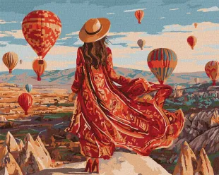 Картина за номерами - День серед повітряних куль ©art_selena_ua