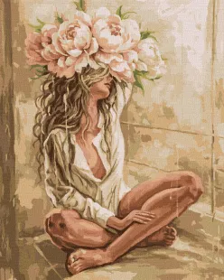Картина за номерами - Загадки півоній ©art_selena_ua