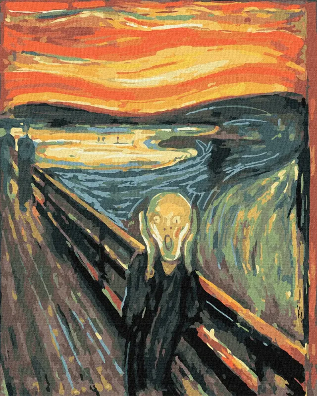 Painting by numbers - The Scream ©Edvard Munch