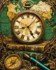 Painting by numbers - Traveler Through Time with metallic paints ©art_selena_ua