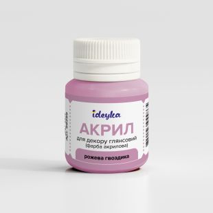 Акрил для декора - Розовая гвоздика