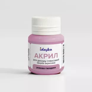 Акрил для декору - Рожева гвоздика