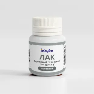 Лак акриловий глянсовий для декору (прозорий)