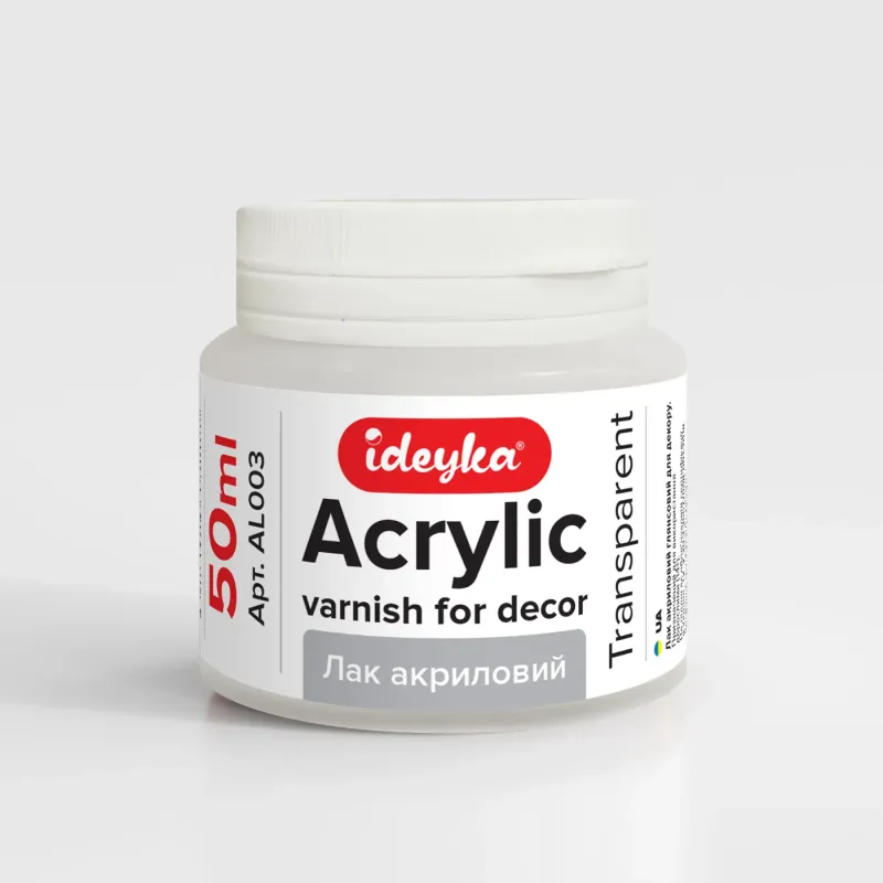 Acrylic glossy varnish for decoration (transparent), 50 ml