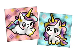 Diamond mosaic on a magnet - Two unicorns, set of 2 pcs