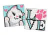 Diamond mosaic on a magnet - Cute kitty, set of 2 pcs