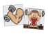 Diamond mosaic on a sticker - Sports. Strongman, set of 2 pcs
