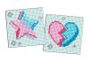 Diamond mosaic on a magnet - Star and broken heart, set of 2 pcs