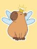 Diamond mosaic with partial filling - Capybara Fairy