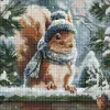 Diamond mosaic - Winter squirrel ©art_selena_ua
