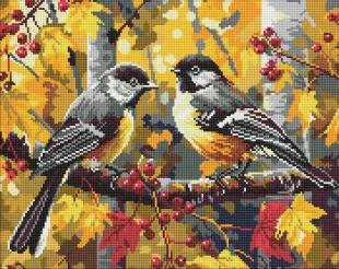 Diamond mosaic - A couple of bluebird ©art_selena_ua