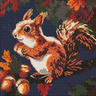 Diamond mosaic - Nutty treasures of autumn ©art_selena_ua