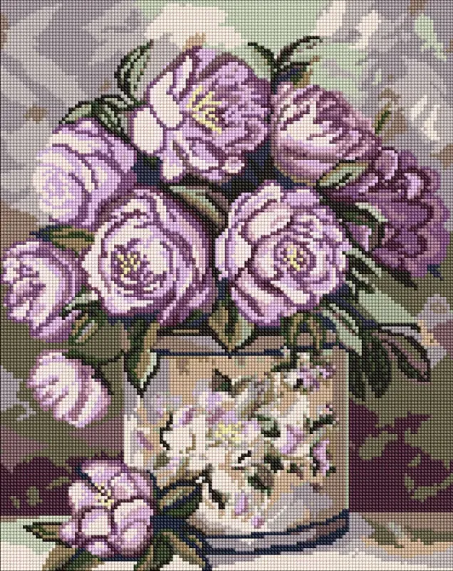 Алмазная мозаика - Свежие лепестки ©art_selena_ua