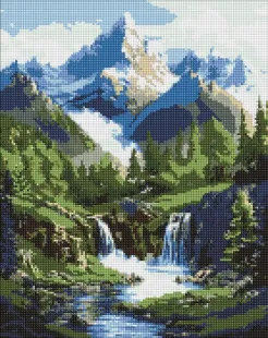 Алмазна мозаїка - Краєвиди гір ©art_selena_ua