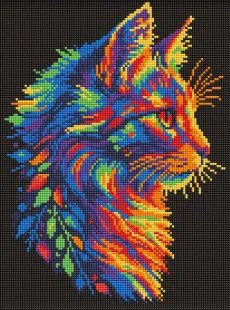 Алмазная мозаика - Яркий котик ©art_selena_ua