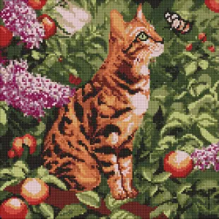Алмазная мозаика - Бенгальский кот ©art_selena_ua